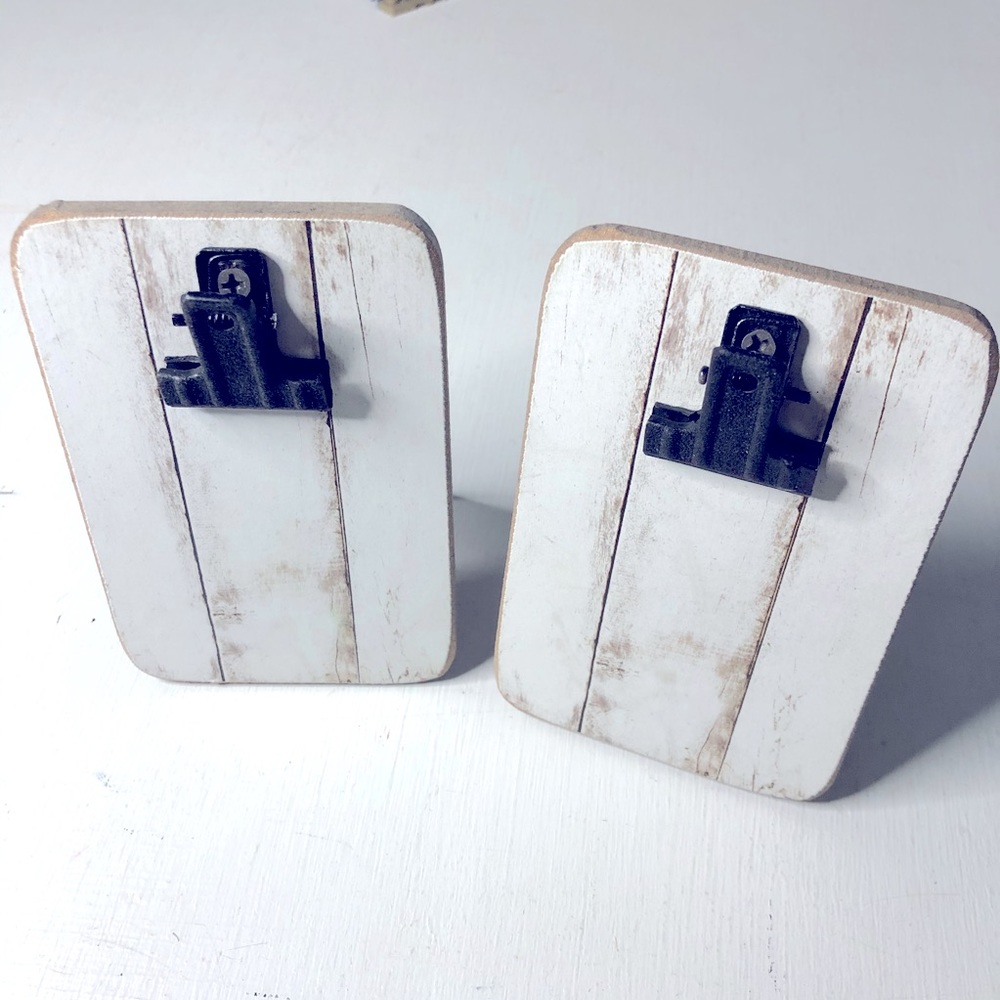 3 FOR $30 -- Mini Photo Frames (Pair) in Country Rustic
